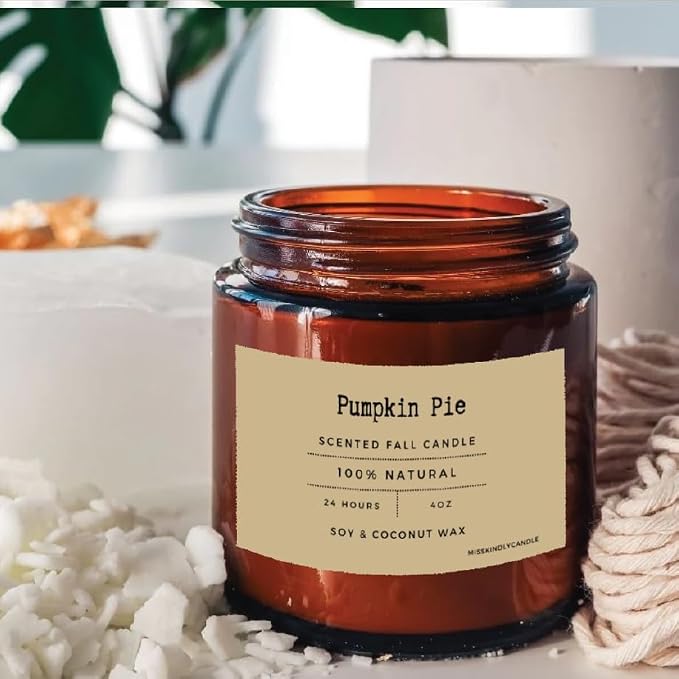 Candles for Home Scented 4 Pack 16 Oz Candles Gifts for Women Soy Wax Candle Scented Candles Long Lasting Aromatherapy Amber Candle Set for Women Birthday Christmas Halloween Candles