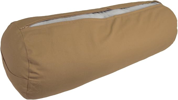 YogaAccessories Supportive Round Cotton Yoga Bolster