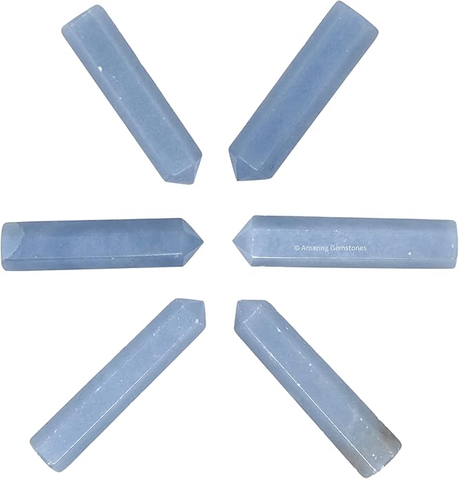 Amazing Gemstone Crystal Points Bulk Healing Crystals & Stones - Premium Single Terminated Healing Wand Point Bulk Crystals for Crafts, Crystal Grid, DIY Work