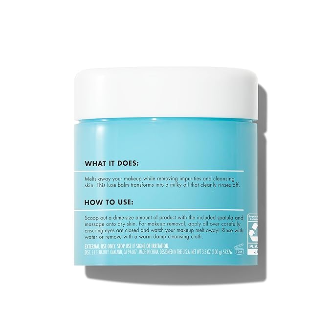 e.l.f. SKIN Holy Hydration! Makeup Melting Cleansing Balm JUMBO, Face Cleanser & Makeup Remover, Infused with Hyaluronic Acid to Hydrate Skin, 3.5 Oz, (Pack of 2)