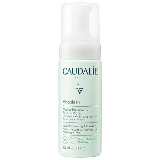Caudalie Vinoclean Gentle Instant Foaming Facial Cleanser for All Skin Types - 150 mL