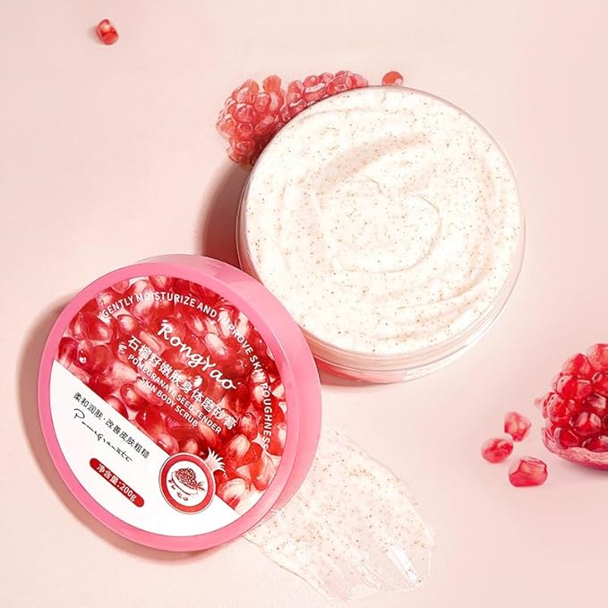 Body Scrub - Exfoliates & Deeply Nourishes for Smooth, Radiant Skin (Pomegranate Seed)