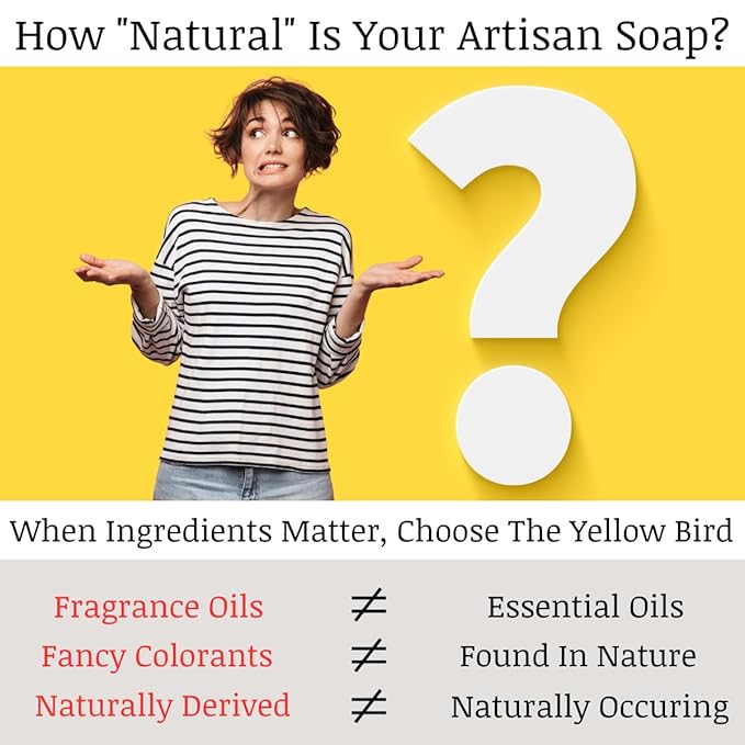 The Yellow Bird Natural Bar Soap (Goat's Milk Lavender Oats, 2 Bar Pack)