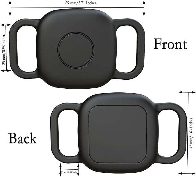 Waterproof Dog Collar Holder Compatible with Life360 Tile Mate [2024] 2022 Tracker, Durable Soft Silicone Case for Cat Pet Necklace, Full Body Covered Protective Cover Accessories for Anti-Lost GPS