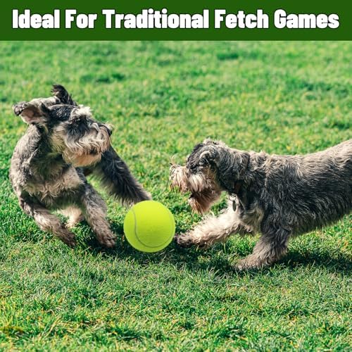 Magicorange Large Tennis Balls for Dogs, 4 Pack 4 Inch Big Tennis Ball
