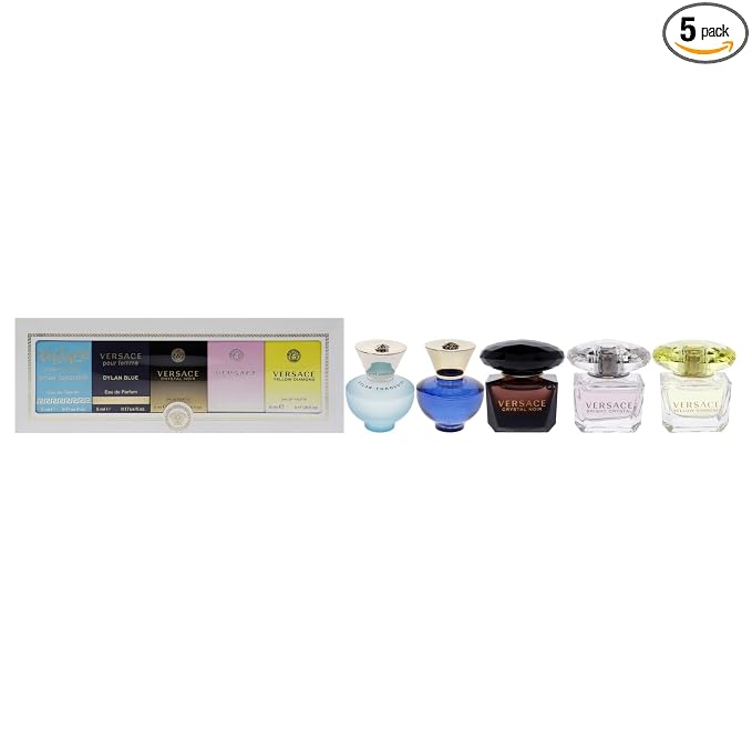 Versace Miniatures Collection by Versace for Women - 5 Pc Mini Gift Set