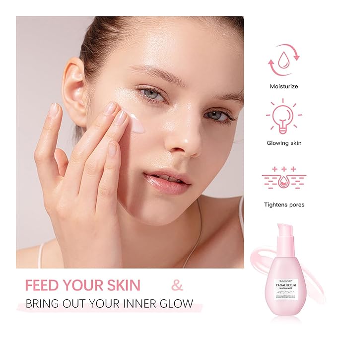 75ML Watermelon Niacinamide Face Serum, Hydrating Facial Serum With Hyaluronic Acid,Glycerin and Vitamin E,Liquid Highlighter for Skin Care
