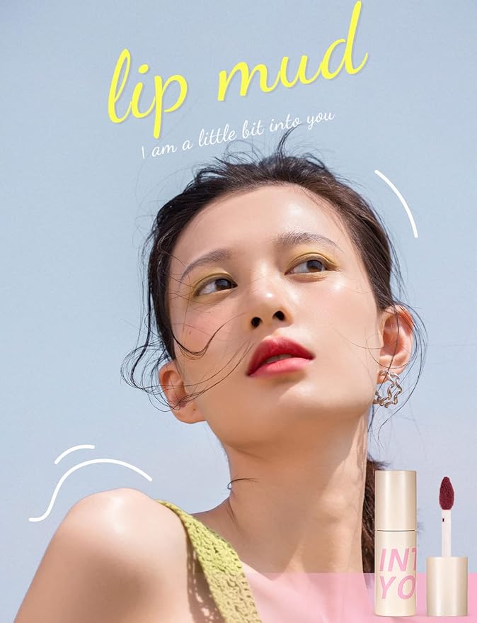 INTO YOU Matte Lipstick, Super Stay Lipstick for Women, Lip Stain Long Lasting Waterproof, Lip Mud Soft Lightweight, Smooth Lip Clay Mousse, Dual-Use For Lips And Cheek, Pink Lipstick (C4)