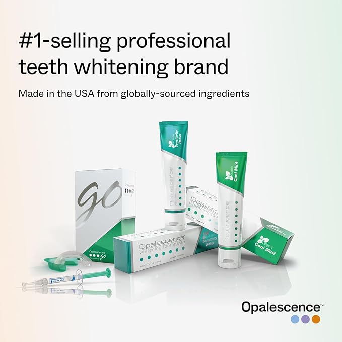 Opalescence Teeth Whitening Strips (24 Treatments) Hydrogen Peroxide Formula 10% – Enamel Safe – Comfortable Slip Free - Teeth Bleaching - Sensitivity Free - Plus Toothbrush- 6050-2T