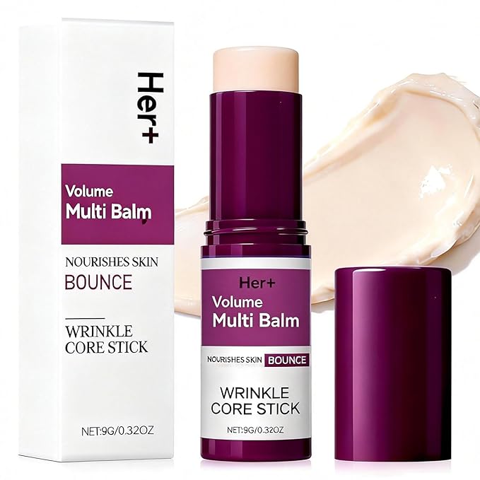 Her+ Calcium Multi Balm Stick, Her+ Nutrition Volume Calcium Balm, Firming & Moisturizing, Korean Collagen Skincare, Anti-Wrinkle, Hydrating, Lifting Cream for Eyes, Face & Neck