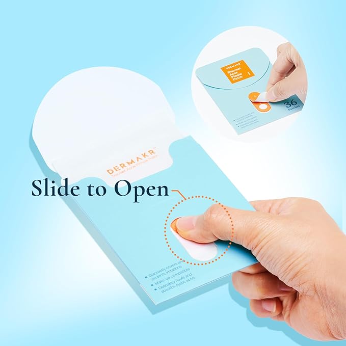 Discreet Acne Pimple Patch | Spot Cover & Treatment Solution Cystic Acne & Pimple | Hydrocolloid Facial Stickers | Waterproof Patches Invisibly Cover Pimples (4packs)