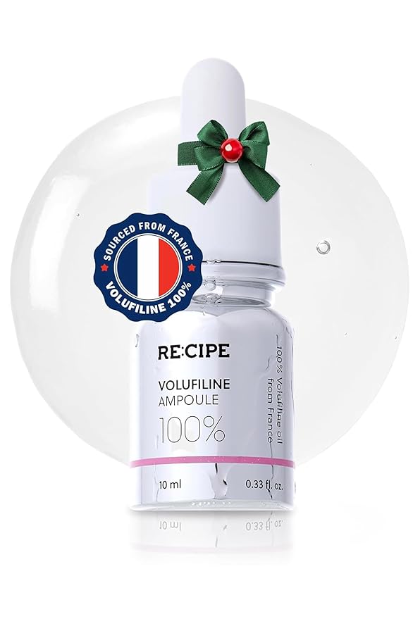 RECIPE Volufiline 100% Ampoule - From France, Sederma - Pure Volufiline Serum - DIY Skin Care Booster for Face & Body – Hydrating & Age-Defying Formula for Elevated Resilience (0.33 fl oz)
