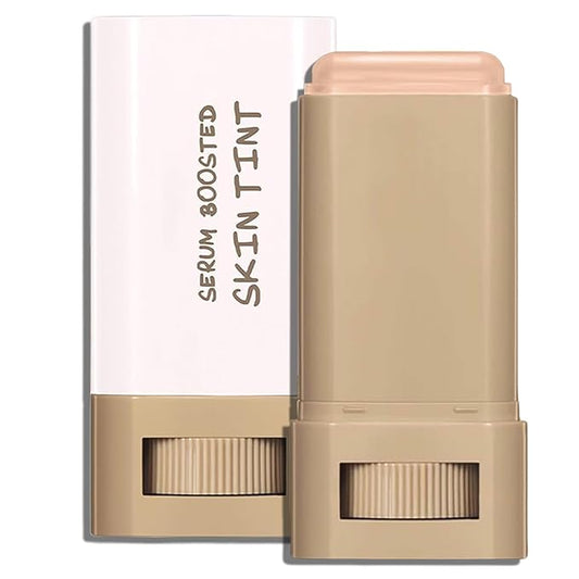 Beauty Balm Serum Boosted Skin Tint, Lightweight Solid Tinted Hydrating Serum Foundation Contour Stick for Women, Sheer to Medium Coverage, Radiant & Dewy Finish for Face Makeup(#05)