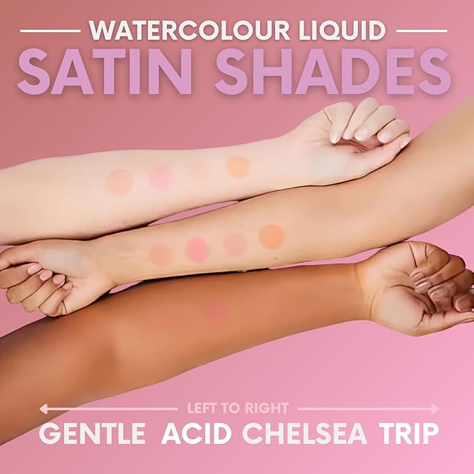 Daniel Sandler WATERCOLOUR BLUSH LIQUID ACID. Buildable & Blendable Long-Lasting Waterproof Liquid Blush for Cheeks & Lips for All Skin Types including Mature, Dry, Combination & Oily.