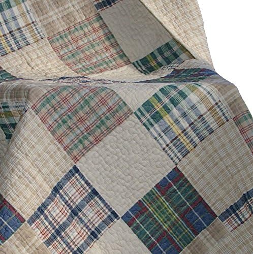 Greenland Home Oxford 100% Cotton Throw Blanket, Tan 50 x 60 in (Pack of 6)