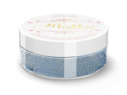 MARBLERS Glitter Mica Powder [Starry Night Blue] 0.14oz (4g) | Glitter Mica | Highly Pigmented | Non-Toxic, Vegan, Cruelty-Free | Eyeshadow, Body Butter, Nail Art & Polish | Party, Body, Face Makeup