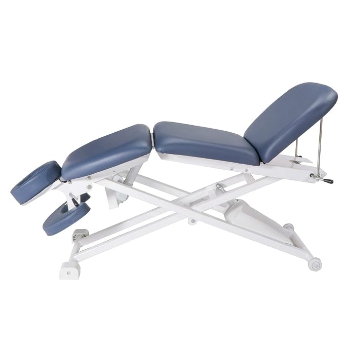 29" Theramaster Master Massage 4 Section Electric Bodywork Table-Royal Blue