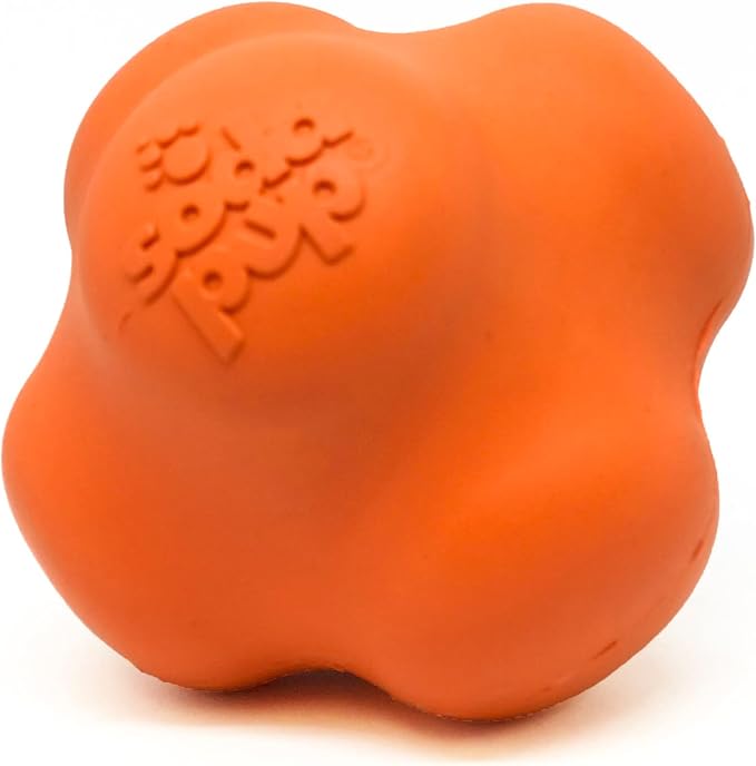 SodaPup Crazy Bounce – Durable Dog Ball Toy & Chew Toy Made in USA from Non-Toxic, Pet-Safe, Food Safe Natural Rubber Material for Bonding, Mental & Physical Exercise, Problem Chewing, & More