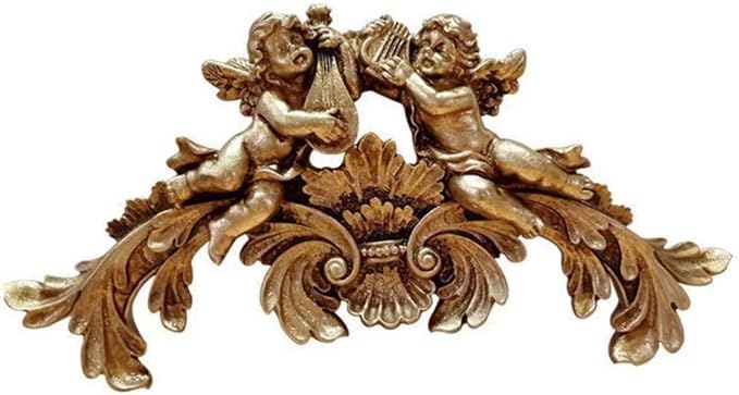 Angel Wall Sculpture Hanging Ornament Decorative Gift Resin Crafts Angel Statue Figurine for Living Room Bedroom Housewarming, Double Angel
