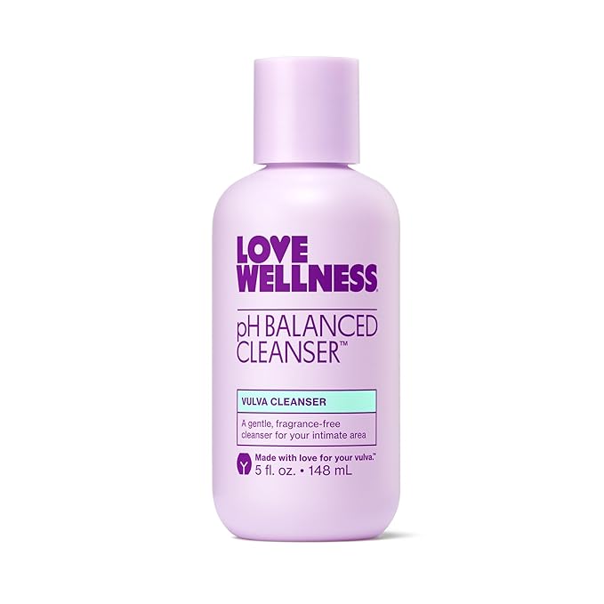 Love Wellness pH Balanced Cleanser | Feminine Vaginal Wash | Fragrance-Free | Vaginal Cleanser for Balanced pH, Intimate Health & Hygiene | Non-Irritating with Aloe Vera for Sensitive Skin | 5 Fl Oz