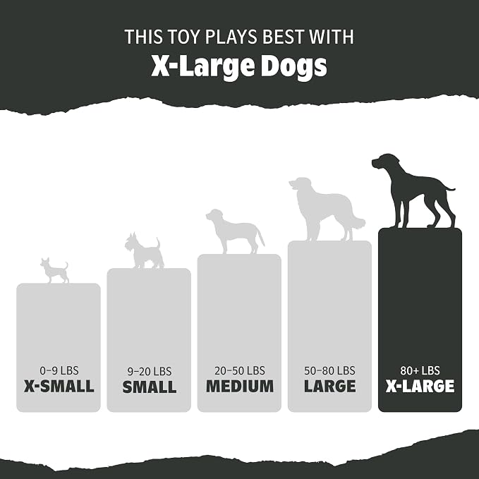 BarkBox Titan Natural Rubber Dog Toy - Toy for Large Dogs