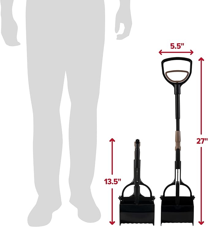 Arm and Hammer Claw Pooper Scooper for Dog Waste, Easy Yard Cleanup Tool | Pooper Scooper System Built for Convenient Pet Waste Cleanup