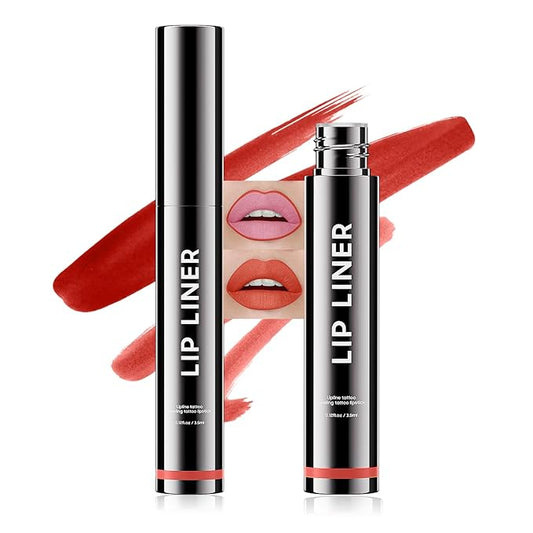 Lip Stain Peel Off - Waterproof Lip Liner, Long Lasting Transfer Proof & Smudge-Proof Lip Liner Stain Moisturizing Easy to Use Natural Lip Color (Rose)