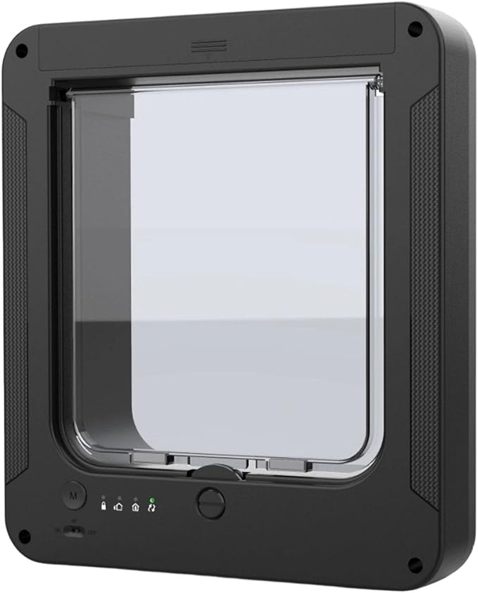 Frid Smart Cat Door with for Indoor Outdoor Pets Continued Metal Pet Door Easy Installation Modern Design