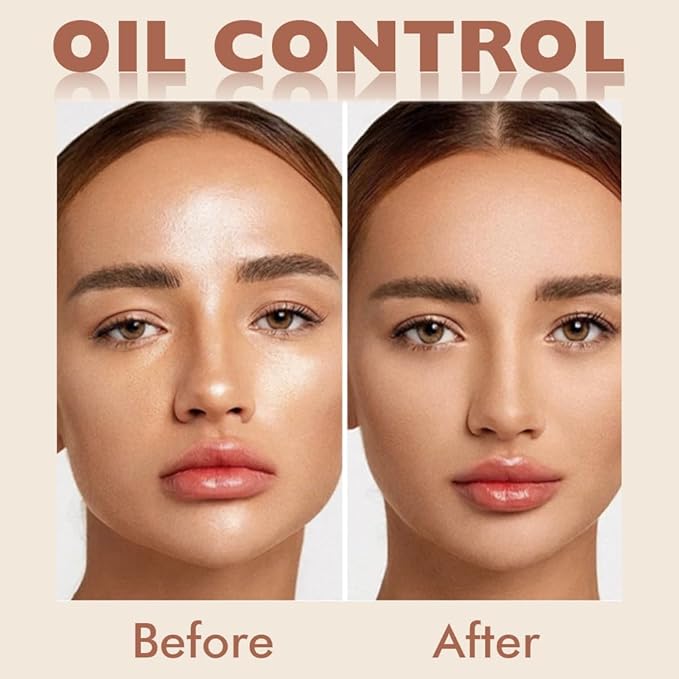 Oil Control Matte Perfection Face Powder Compact For Women, Matte Smooth Flawless Setting Powder Makeup, Polvo Compacto De Maquillaje, Waterproof Long Lasting, 0.35Oz, (245 Radiant Honey, 1)