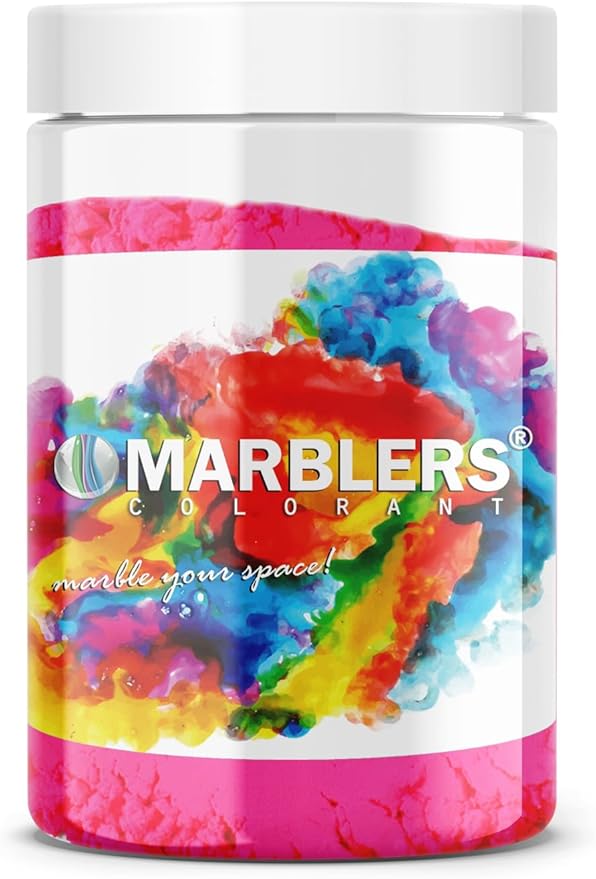 MARBLERS Fluorescent Pigment Powder [Neon Pink] 4oz (113g) | Matte Pigment | Dye | Non-Toxic | Vegan | Cruelty-Free | Nail Polish, Nail Art, Soap, Slime, Candle, Resin, Epoxy, Acrylic Paint