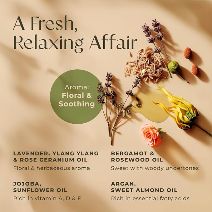 Gya Labs Relaxing Massage Oil - 6.76 Fl Oz - Non-Greasy Formula for Sore Muscles, Deep Relaxation & All Skin Types - Suitable for Men & Women