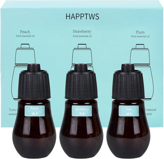 HAPPTWS Diffuser Oil Set (Peach, Strawberry, and Plum Blossom)