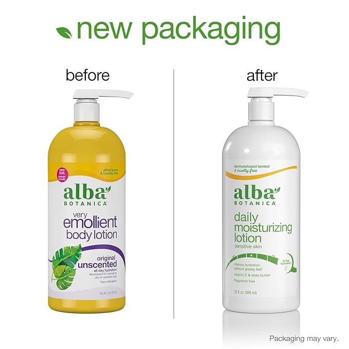 Alba Botanica Body Lotion Orig, Unscented, 32 Fluid Ounce
