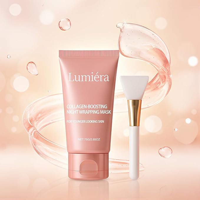 Collagen Mask, Mask Collagen Boosting Night Mask, Overnight Collagen Sleeping Face Mask, Brighten Skin Tone & Reduce Wrinkles, Easy Peel off Collagen Night Wrapping Facial Mask
