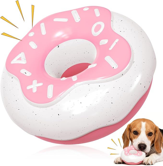 Tough Dog Chew Toys Indestructible Squeaky Toys for Aggressive Chewers Outdoor Swimming Interactive Tough Chew Toys for Medium and Large Dogs