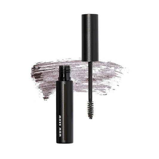 e.l.f. Wow Brow Gel, Volumizing, Buildable, Wax-Gel Hybrid, Creates Full, Voluminous-Looking Brows, Locks Brow Hairs In Place, Deep Brown