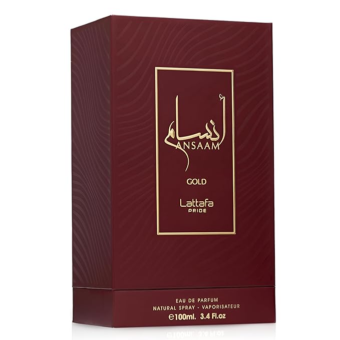Lattafa Pride Ansaam Gold – Fruity, Floral, Sweet, Musky – Eau de Parfum Spray Long-Lasting Fragrance for Unisex, 3.4 Ounce / 100 ml