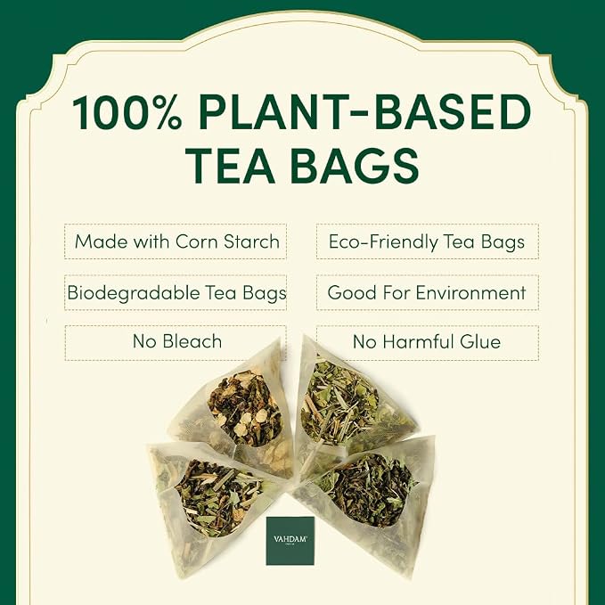 VAHDAM, Assorted Chai Tea Bags Sampler (5 Flavors, 20 Ecofriendly Pyramid Tea bags) I Gift Ideas for Women & Men | Masala Chai Tea Varieties from India | Gluten Free & Non GMO | Gifts for Him/Her
