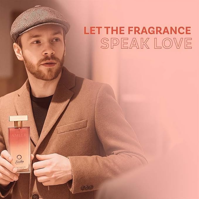 KENAZ AROMATIC ARTISTRY OUD AMEER | Men's Fragrance | Perfume for Men | Musky top note | 100 ml pack | 3.4 Fl. Oz. | Amber and Oriental fragrance | Gift for Men | Eau de Parfum EDP