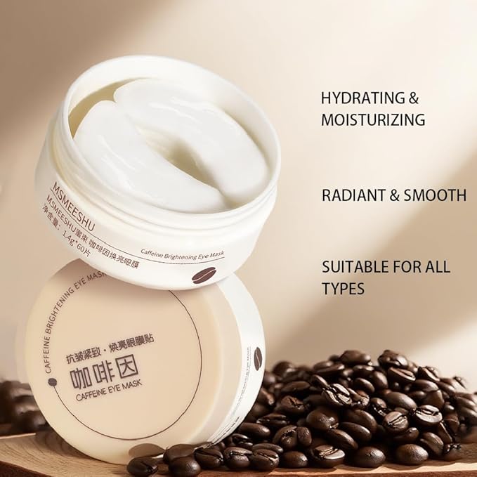 2Boxes Eye Patches for Puffy Eyes & Dark Circles Under Eye Patches with Caffeine, Sodium Hyaluronate & Niacinamide, Hydrating Eye Care, 30 Pairs (60 Patches)