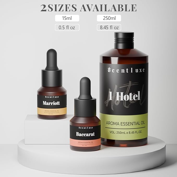 Hotel Essential Oil for Waterless Diffuser Inspired by The Ritz Carlton Scent - Orange, Musk for Aromatherapy Diffusers Oil 15mL 0.5 Fl Oz Glass Dropper Bottle Fragrance Oil