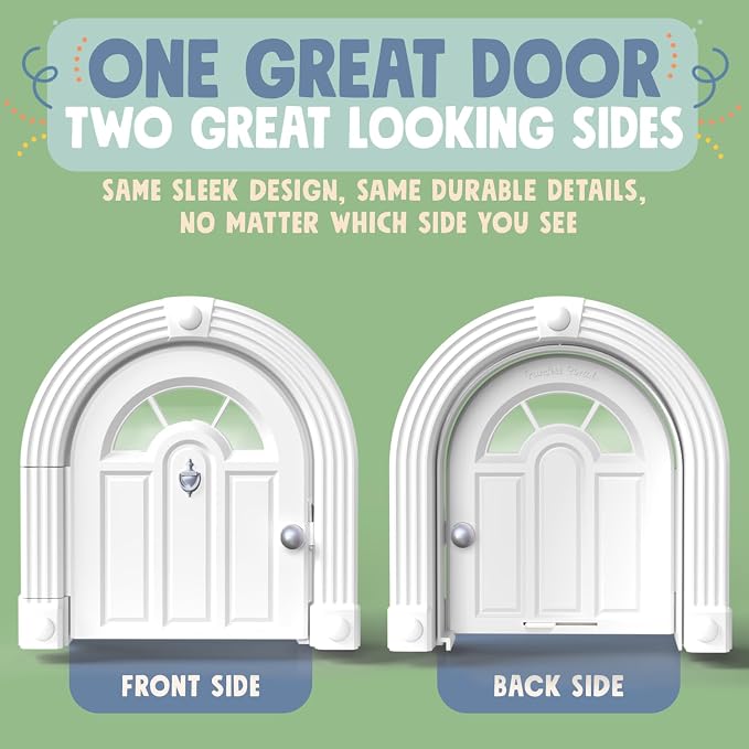 Purrfect Portal Meow Manor® Cat Door Interior Door - No-Flap, Fits Cats Up to 20 lbs, Easy DIY Setup, No Training Needed