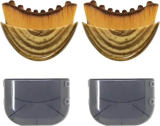 Lymphatic Contour Face Brush, Lymphatic Drainage Massager for Face, Ergonomically Designed to Fit The Skin Precisely (2PCS)