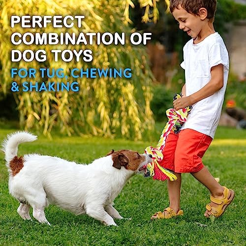 Pacific Pups Products Dog Rope Toys for Medium Dogs 11 Pack (2 Pack)
