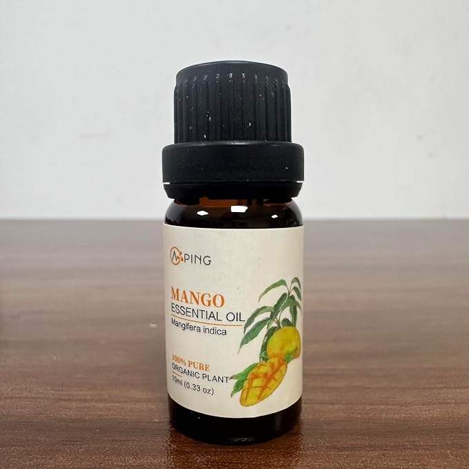 2-Pack Mango Essential Oil - 100% Pure Organic Natural Plant (Mangifera Indica) Mango Oil for Diffuser, Aroma, Spa, Massage, Yoga, Perfume, 2x10ML