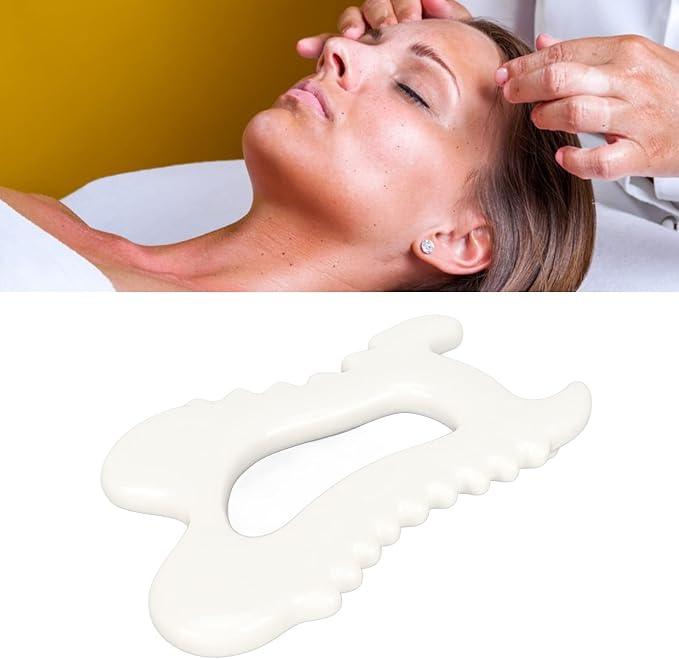 GOTOTOP Gua Sha Massage Ceramic Scraping Tool for Soft Tissue Upgrade Physical Stuff, Used for Back, Legs, Arms, Neck, Shoulder Thin Guasha Scraping Tool Leg