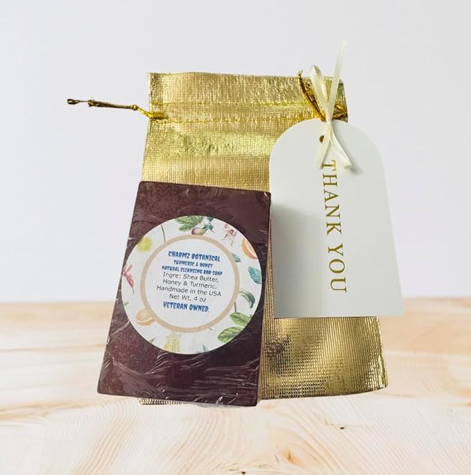 Honey and Turmeric Handmade Bar Soap with Organic Honey, Turmeric and Glycerin | For a Bright Natural Glow | Enjoy a Cool, Refreshing Feeling Each Time You Use This Soap