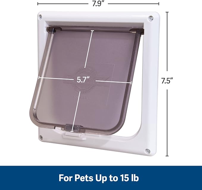 PetSafe Interior Cat Door: 2-Way Locking, Indoor Pet Door Flap-Tinted Privacy_Door for Cat Litter Box or Pet Feeder,Built-in & Durable_Door Frame, DIY Easy Install, Hardware Kit Included,(Pack of 6)