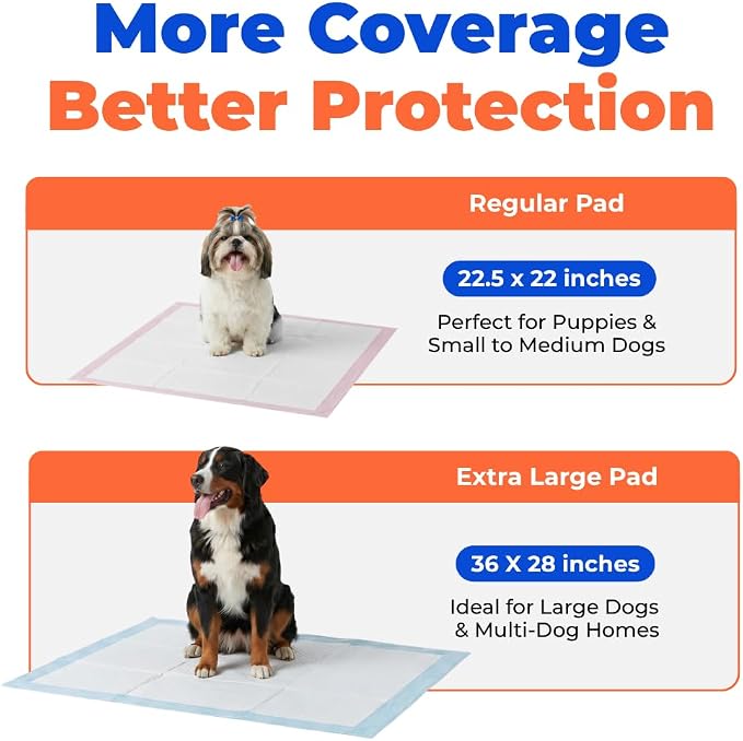 Best Pet Supplies Dog Training Puppy Pee Pads - Pink, 300 Count | 22.5x22" Potty Pads, Super Absorbent, Disposable, Leakproof, Keeps Floors Protected & Paws Dry, For Indoor Dogs, Odor Control