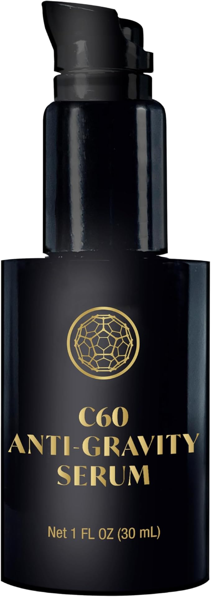 C60 Power Anti-Gravity Serum for Face & Neck - Combat Wrinkles, Anti Aging Skin Care for Men & Women, Antioxidant Rich, Made with 99.99% Pure Sublimated C60-1 fl oz